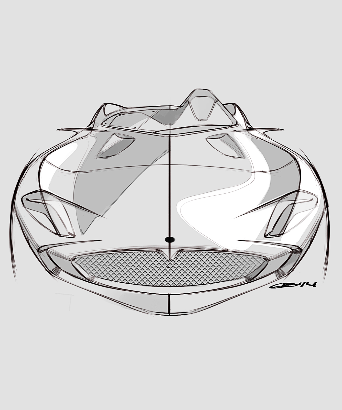 Hand drawn，sketch，Automobile design，Car design，