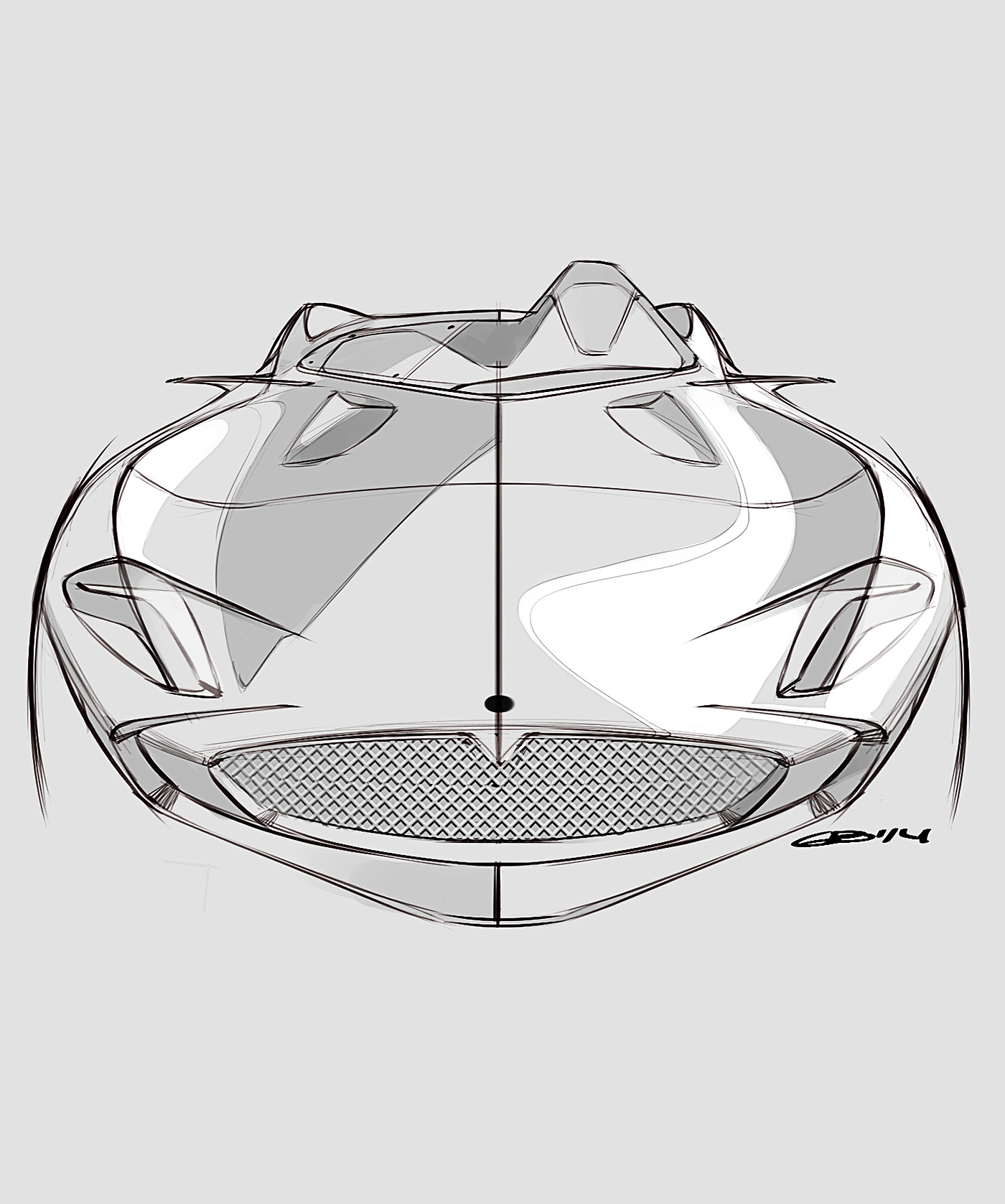 Hand drawn，sketch，Automobile design，Car design，