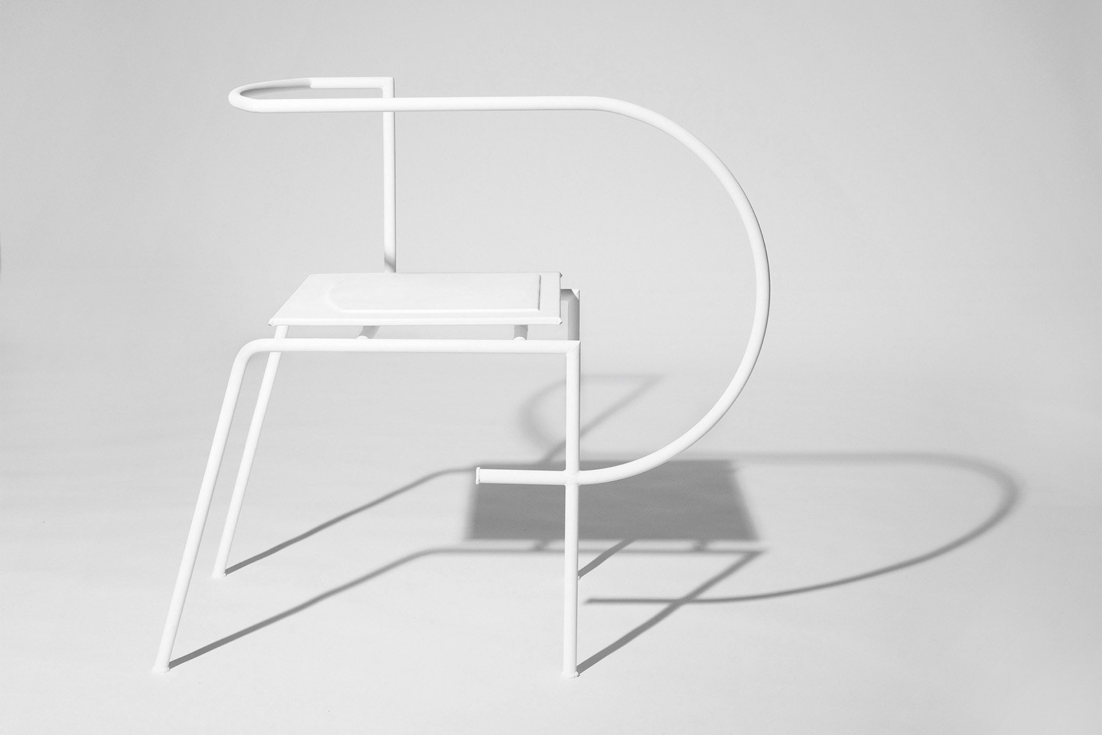 chair，grace，Art，white，Metal，Leatherwear，industrial design，product design，