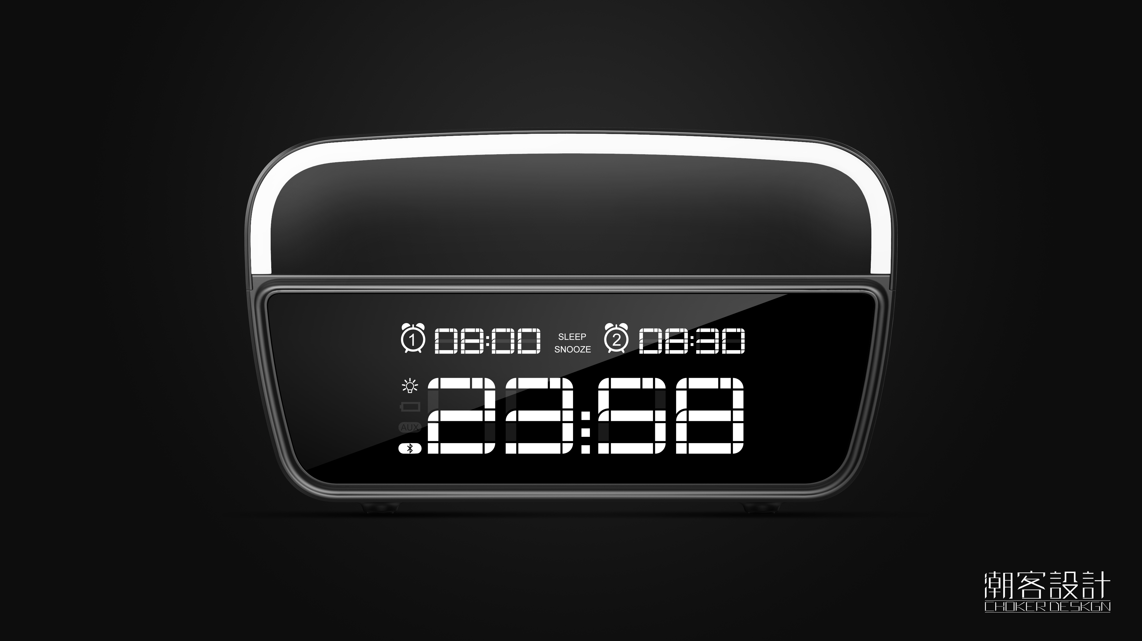 loudspeaker box，alarm clock，Bluetooth，lighting，Night light，texture，