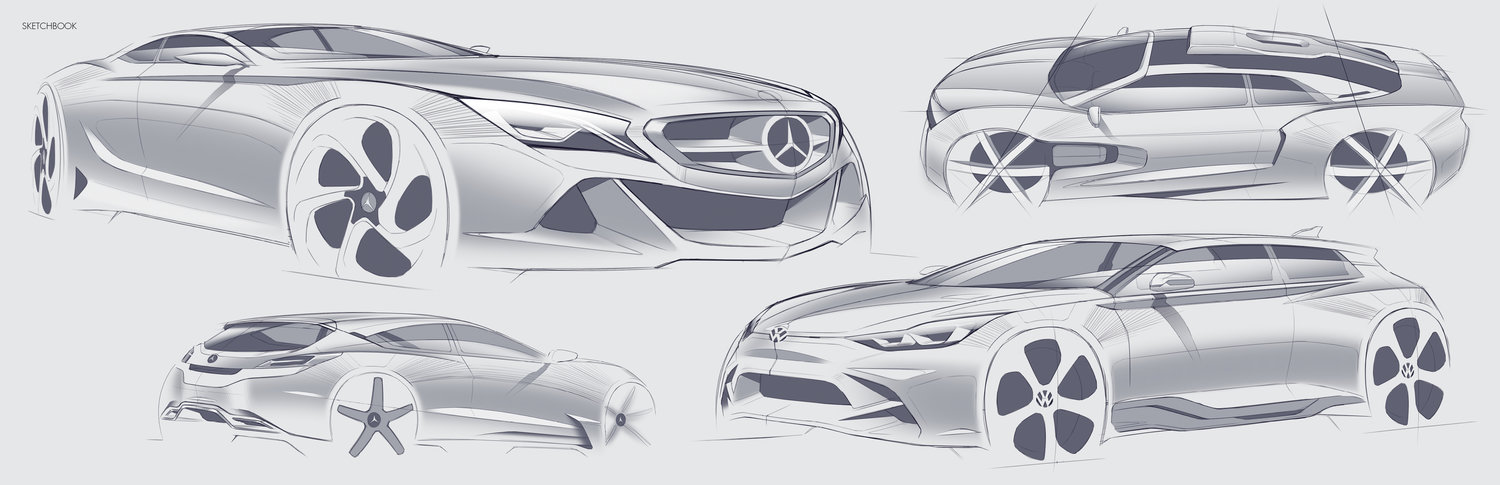 sketch，vehicle，William Lee，Automotive Designer，Automobile design，traffic，