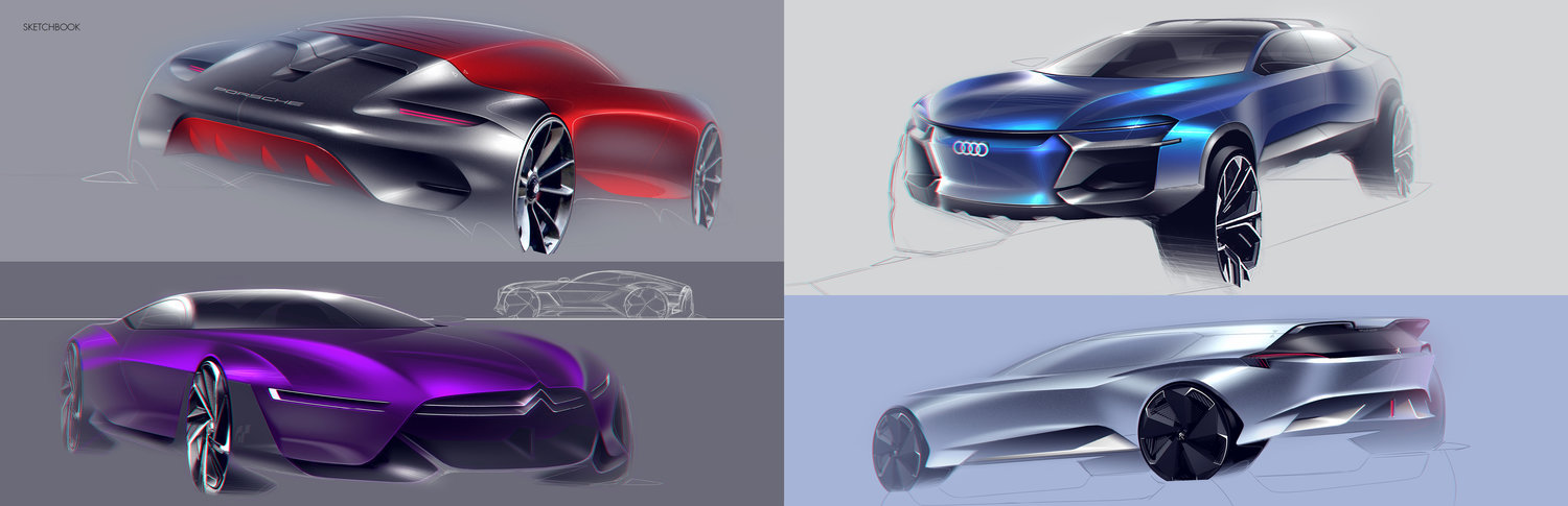 sketch，vehicle，William Lee，Automotive Designer，Automobile design，traffic，