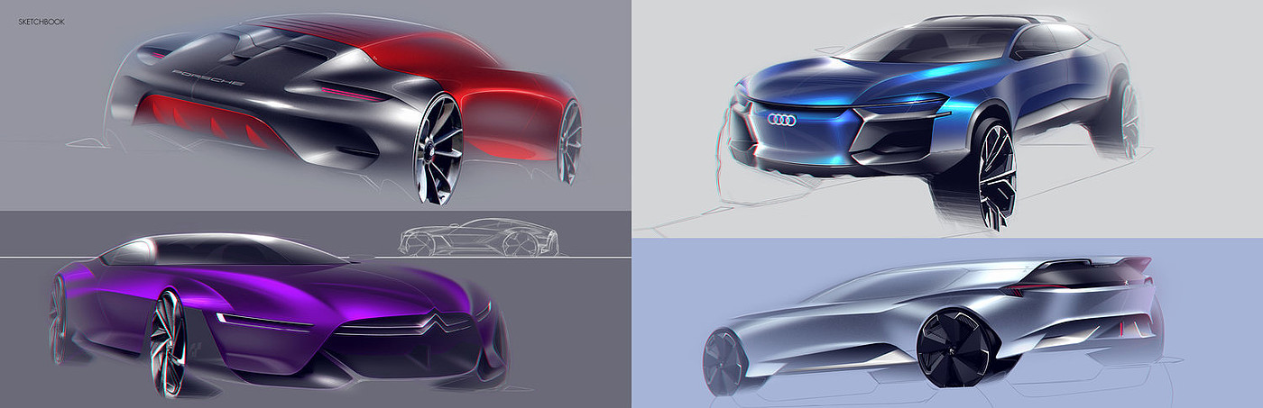 sketch，vehicle，William Lee，Automotive Designer，Automobile design，traffic，