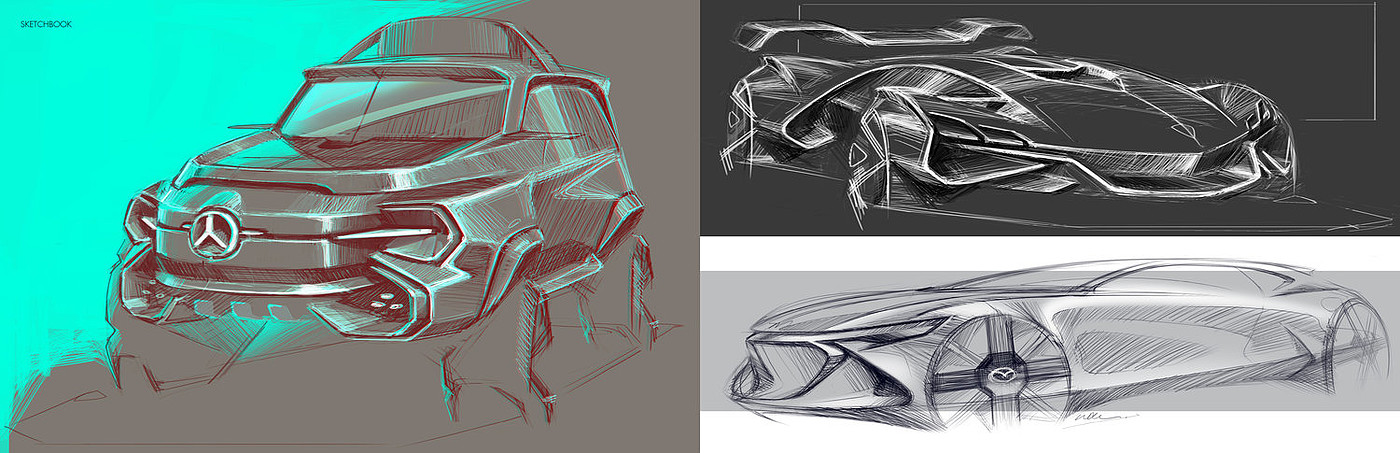 sketch，vehicle，William Lee，Automotive Designer，Automobile design，traffic，