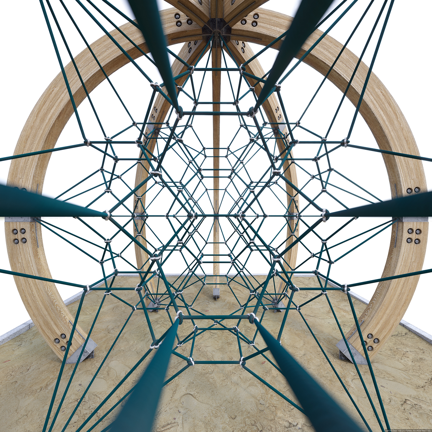 Render Model ，Children's Playground，Cube M，Berliner Globe，