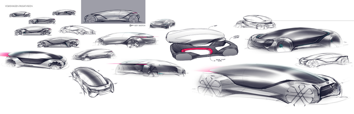 Automobile design，Automotive Designer，vehicle，traffic，William Lee，sketch，