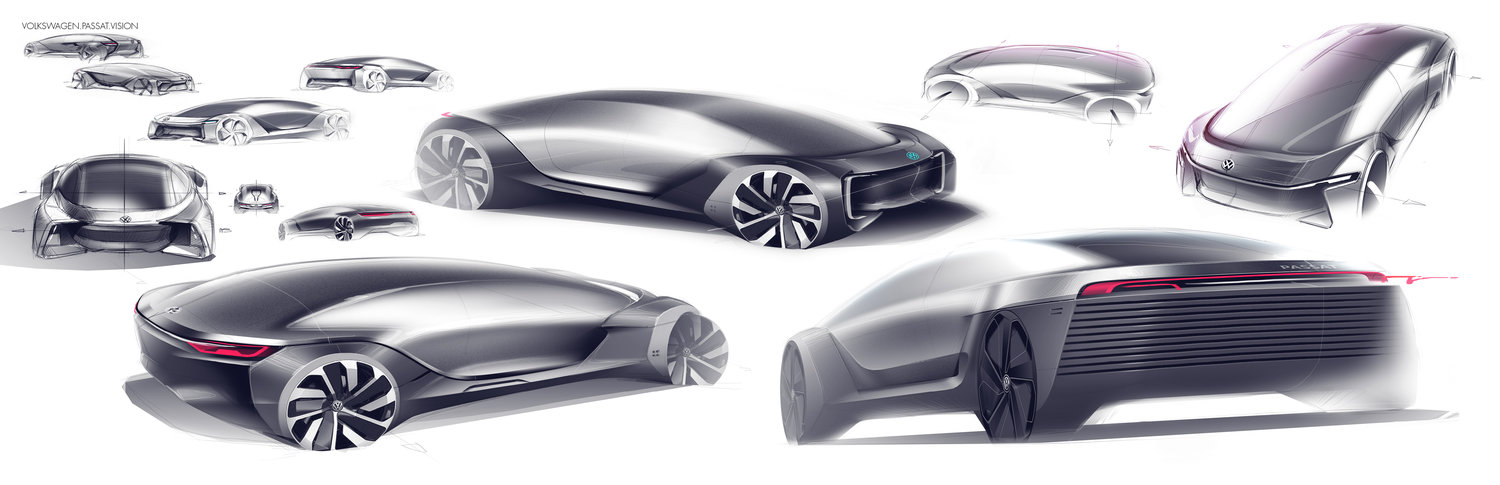 Automobile design，Automotive Designer，vehicle，traffic，William Lee，sketch，