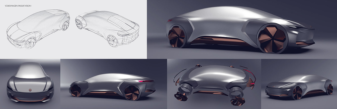 Automobile design，Automotive Designer，vehicle，traffic，William Lee，sketch，