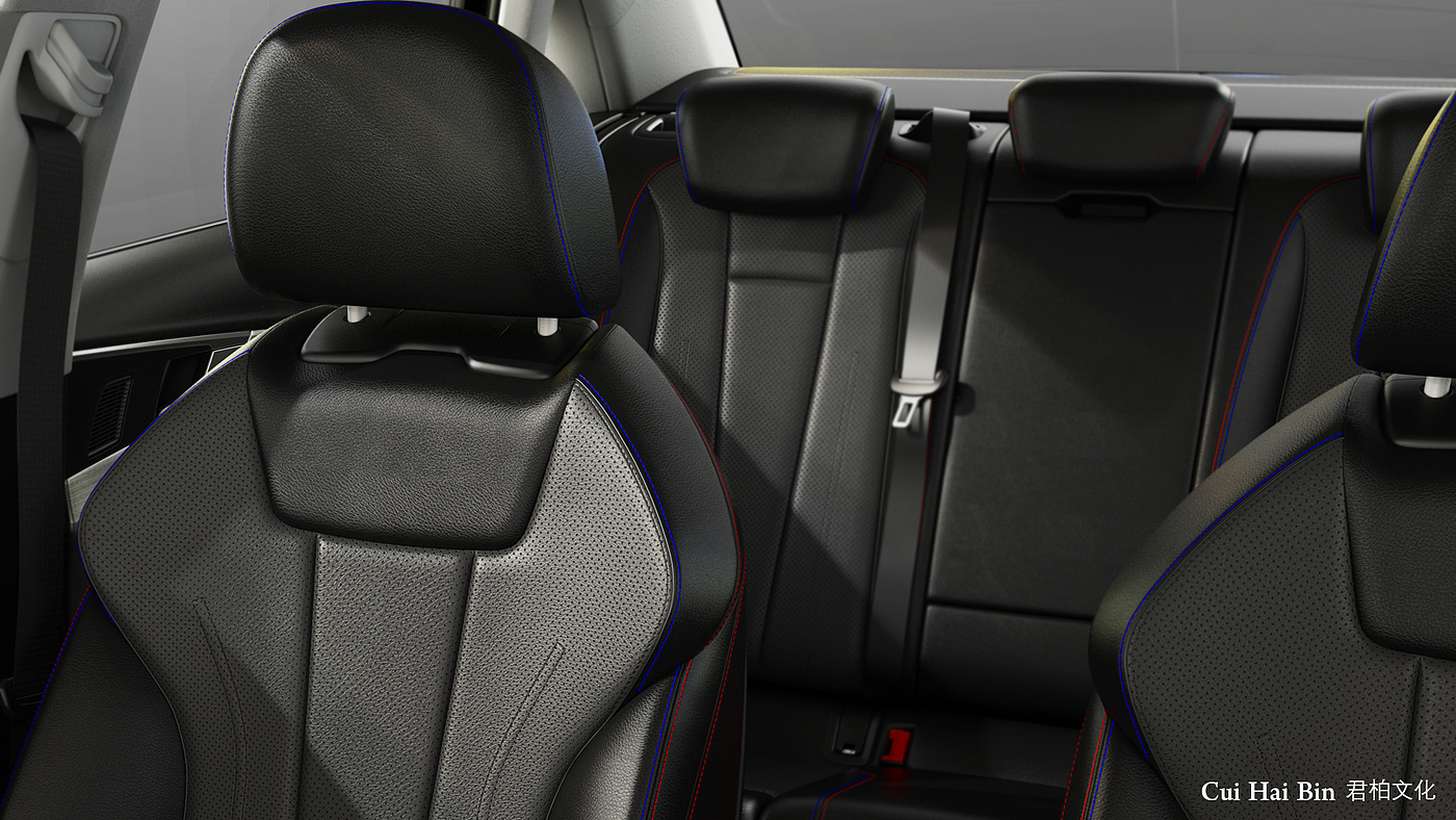 Car interior appearance rendering，