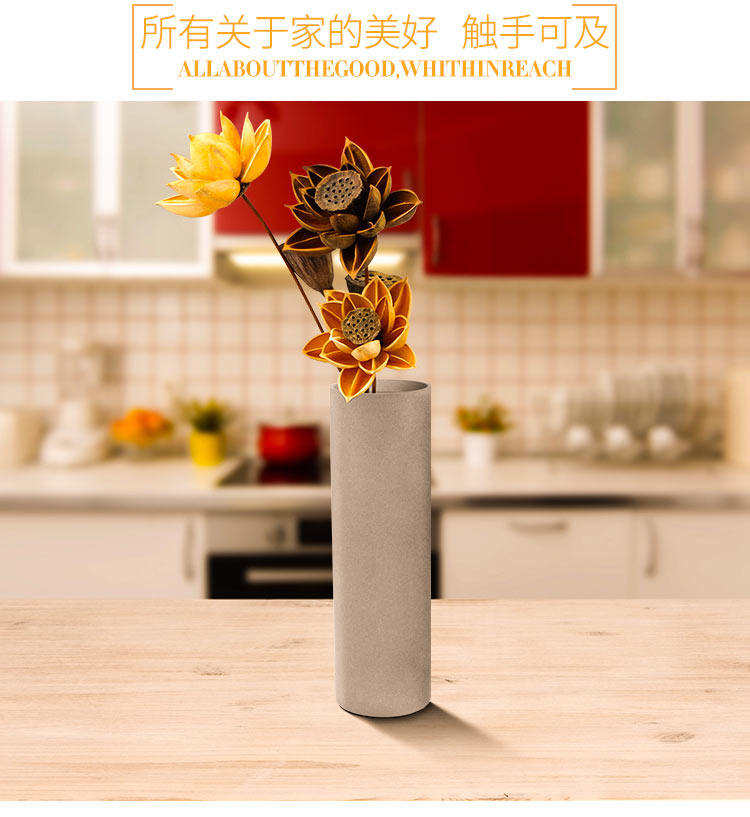 Extremely simple vase，Extreme wind，Fair faced concrete vase，