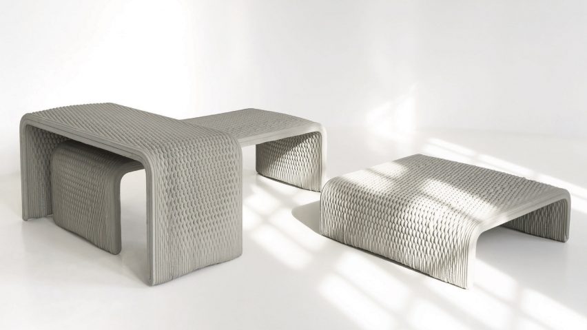 concrete，bench，3D printing，