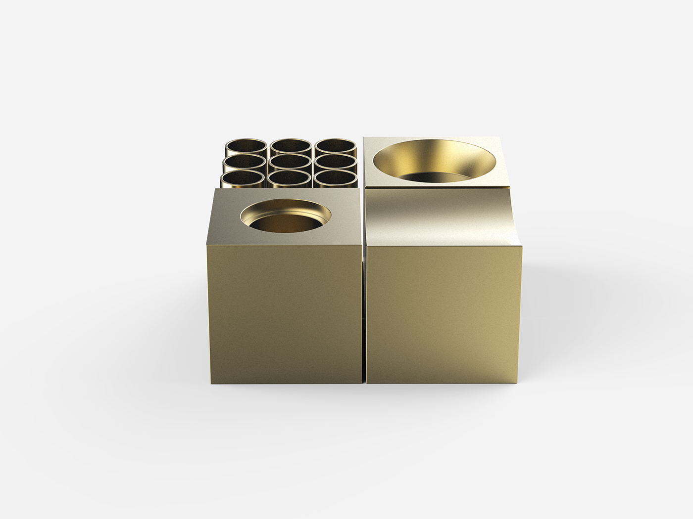 4 BRASS，brass，ornament，square，