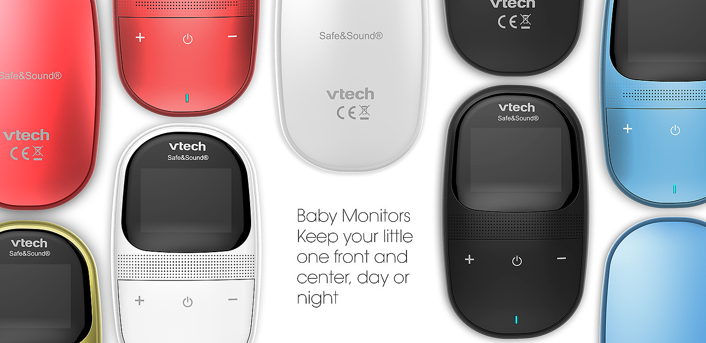 红色，黑色，监控器，安全，婴儿，Baby Monitor，VTech，