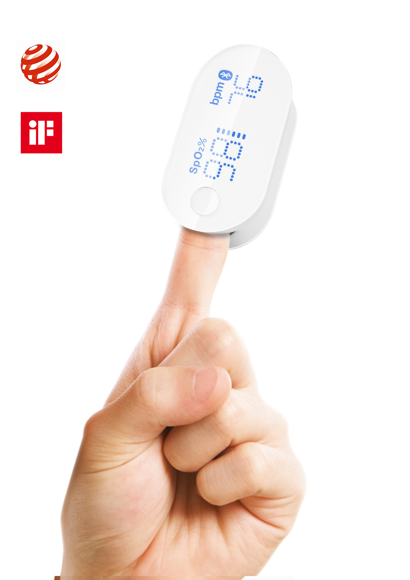 RED DOT，if，Oximeter，Small，white，industrial design，product design，