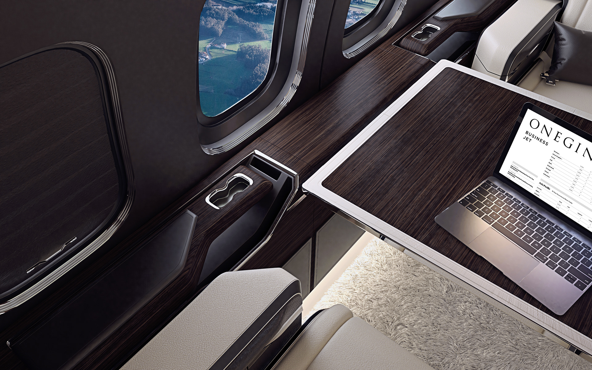 Aircraft interior design，business class，product design，