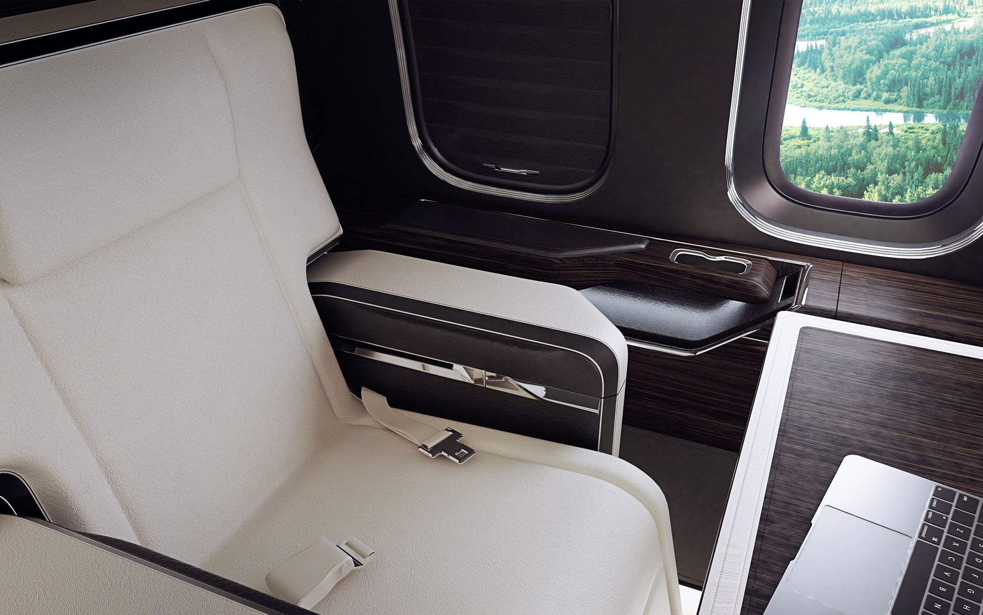 Aircraft interior design，business class，product design，