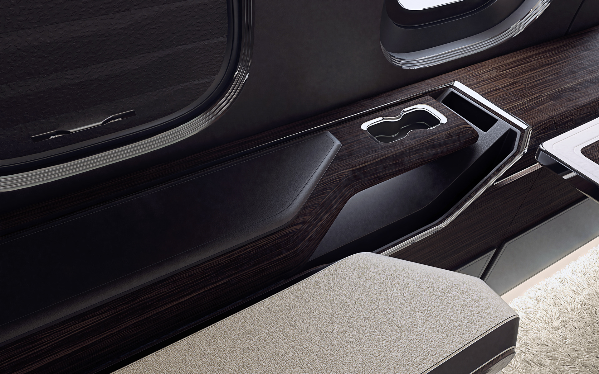 Aircraft interior design，business class，product design，