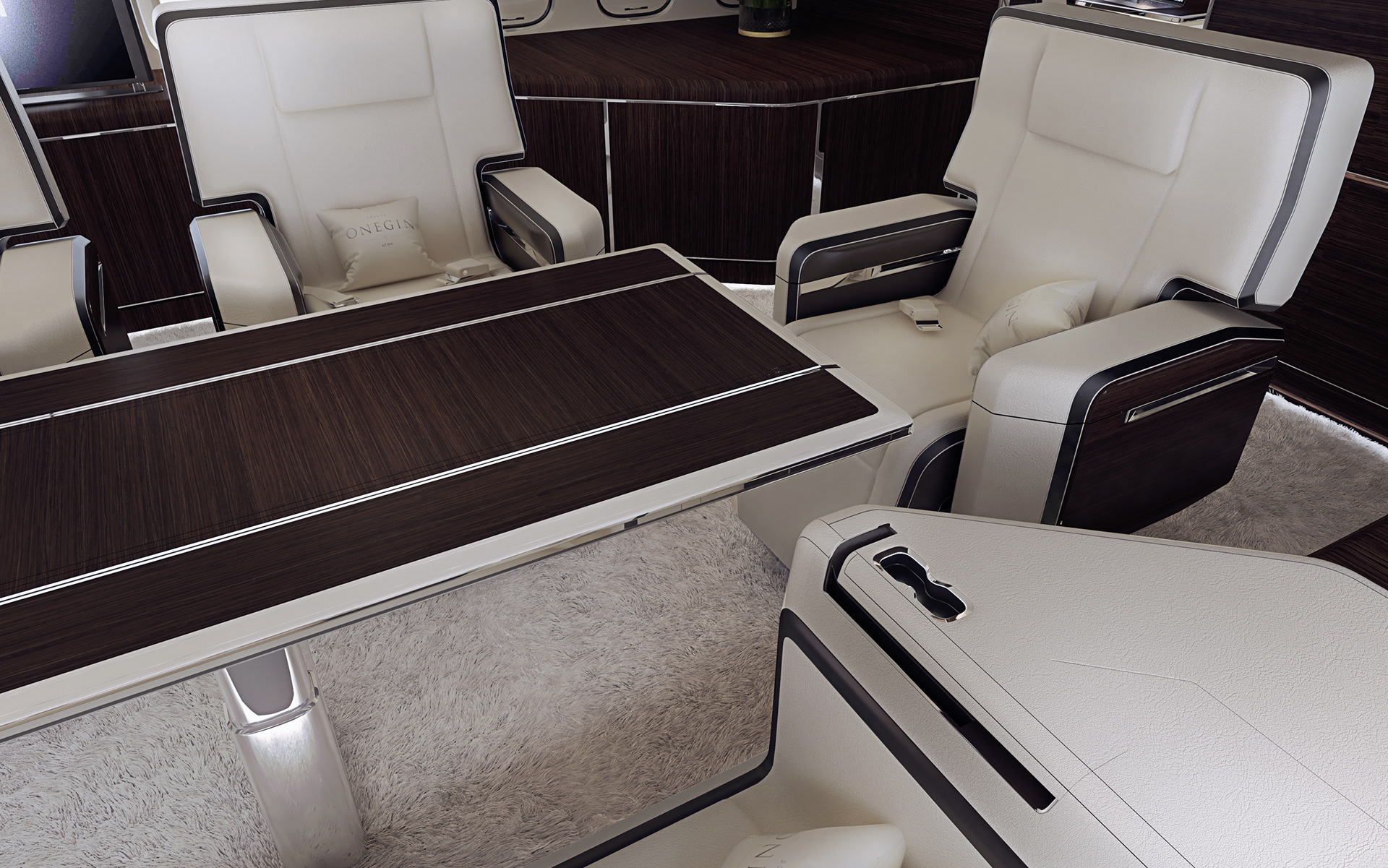 Aircraft interior design，business class，product design，