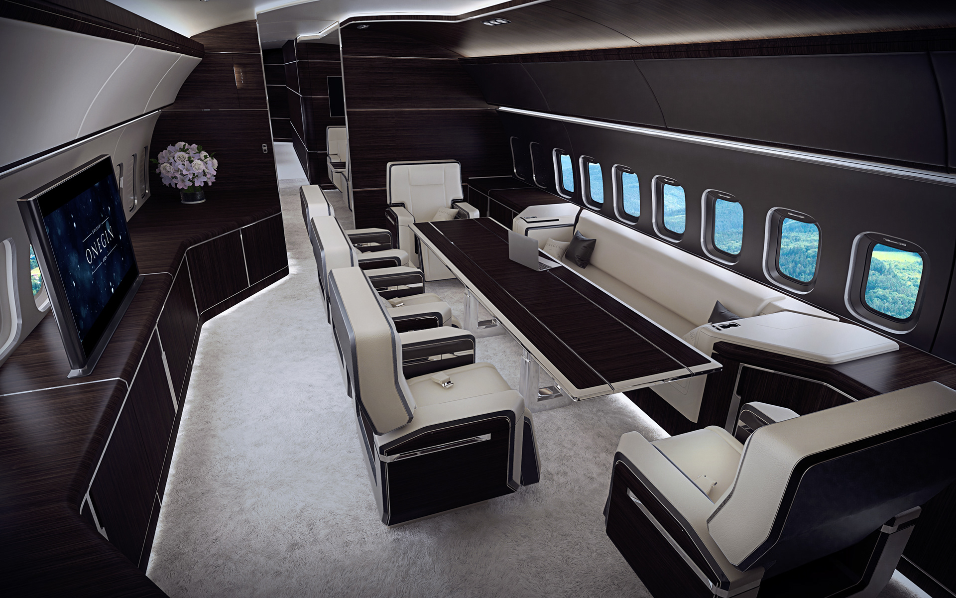 Aircraft interior design，business class，product design，