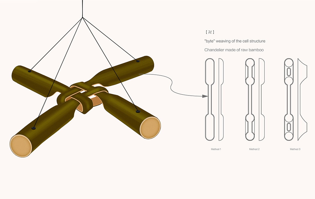 product design，Bamboo，stool，