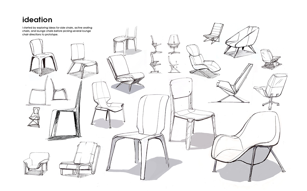 product design，Chair design，Aster Lounge，