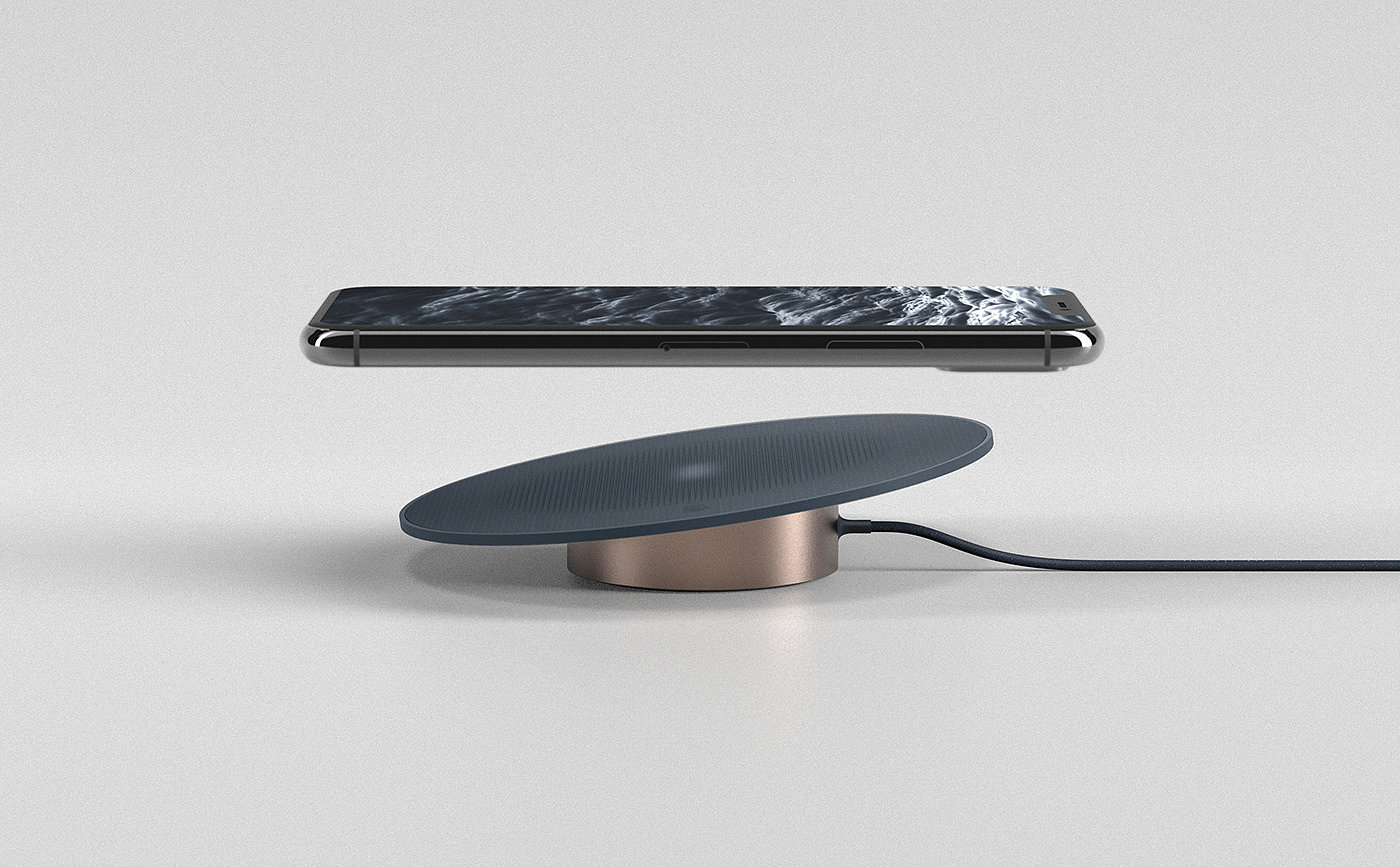 product design，industrial design，black，wireless charger ，Charger，