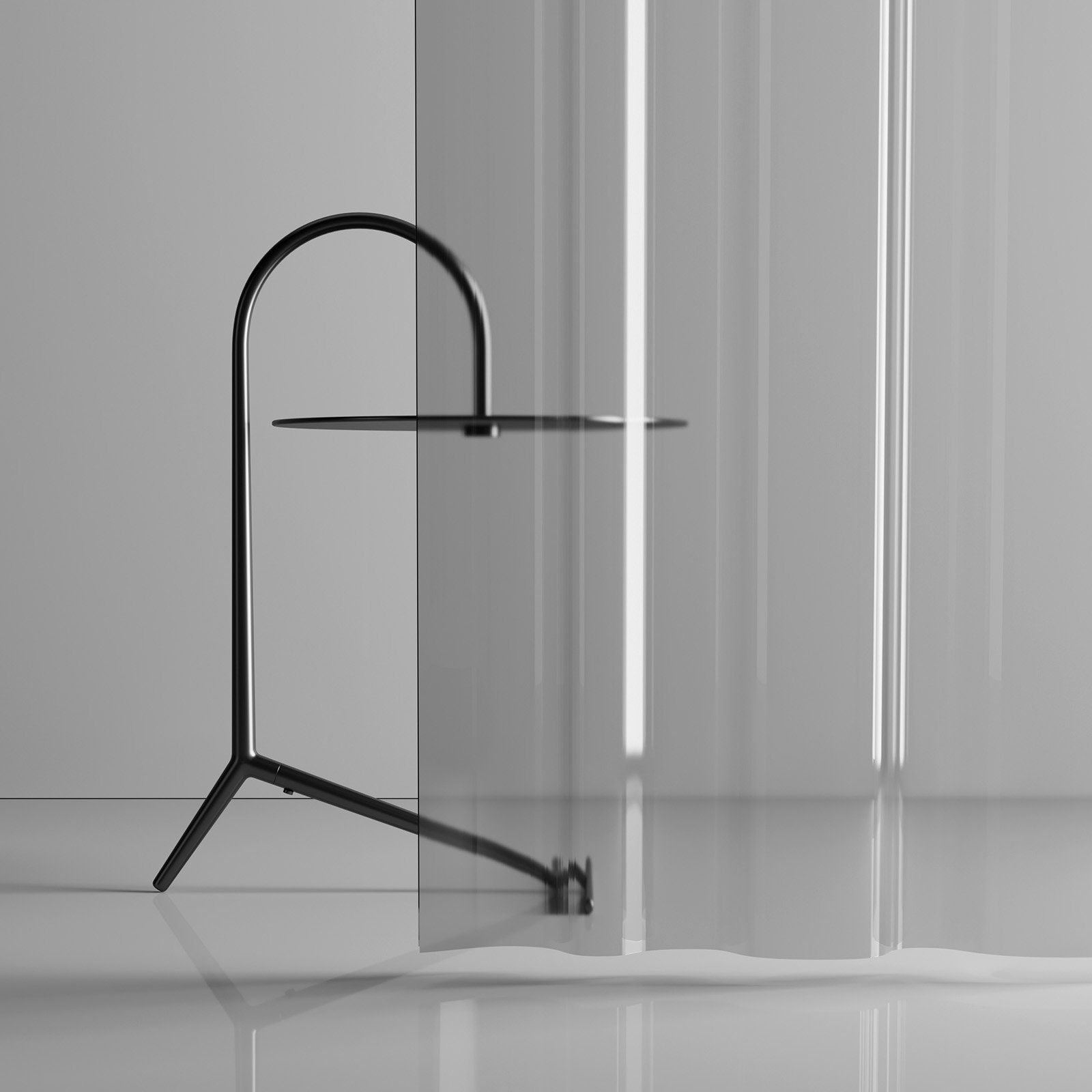 Human ideology，Unique feeling，black，Minimalist，Table，