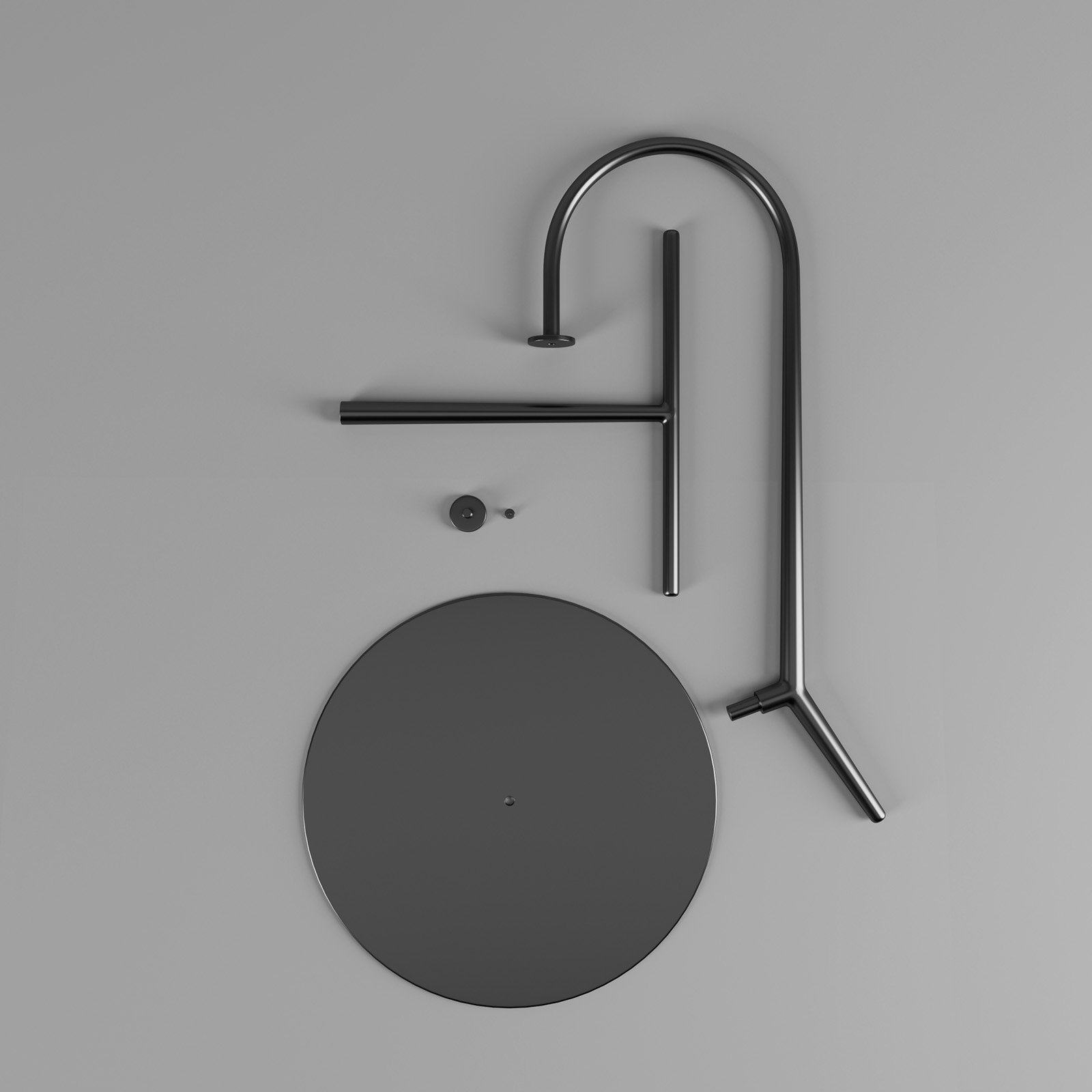 Human ideology，Unique feeling，black，Minimalist，Table，