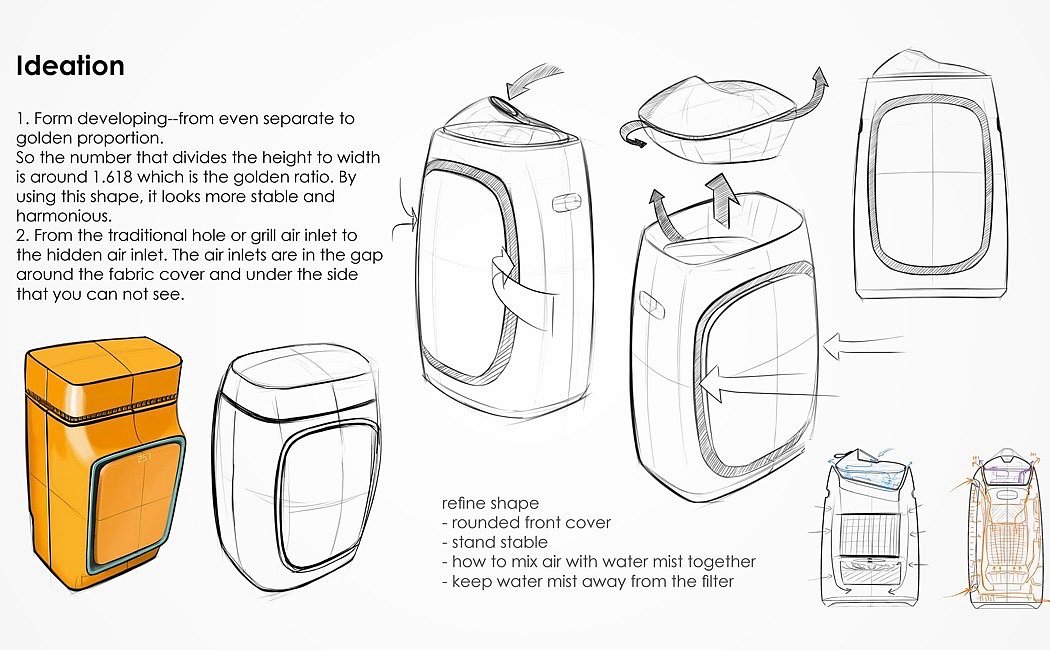 产品设计，工业设计，美观，空气加湿器，空气净化器，