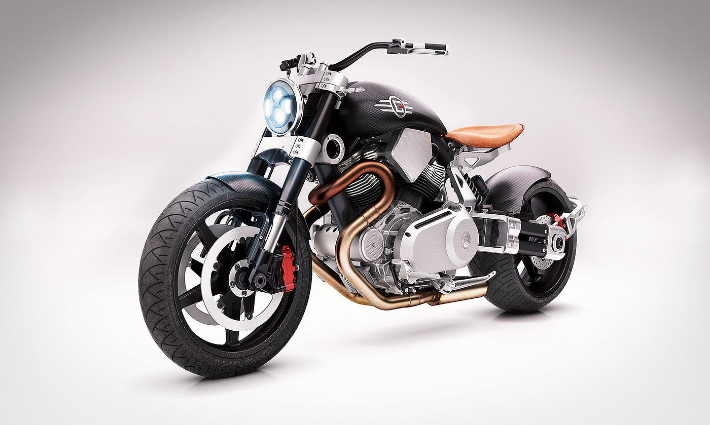HELLCAT，motorcycle，Automatic design，