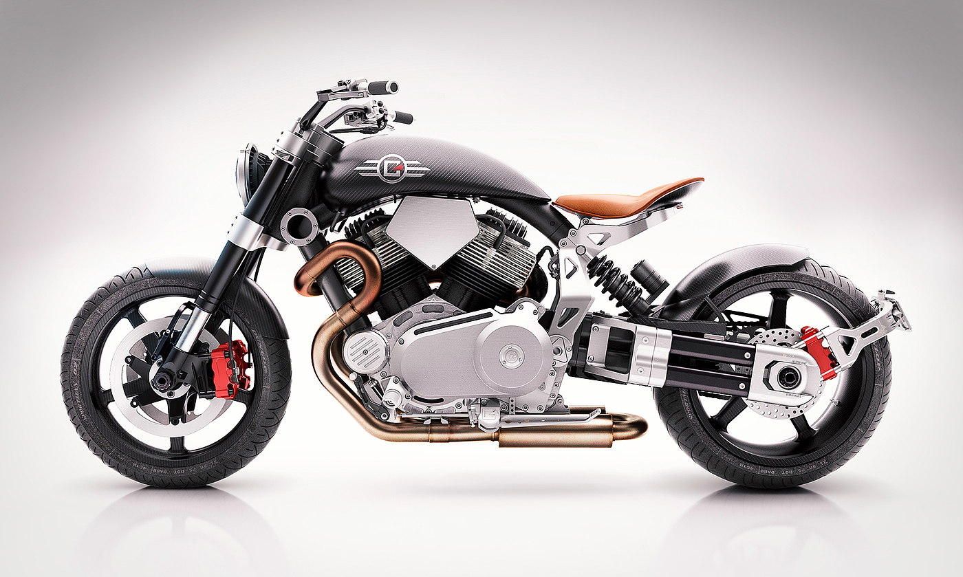 HELLCAT，motorcycle，Automatic design，