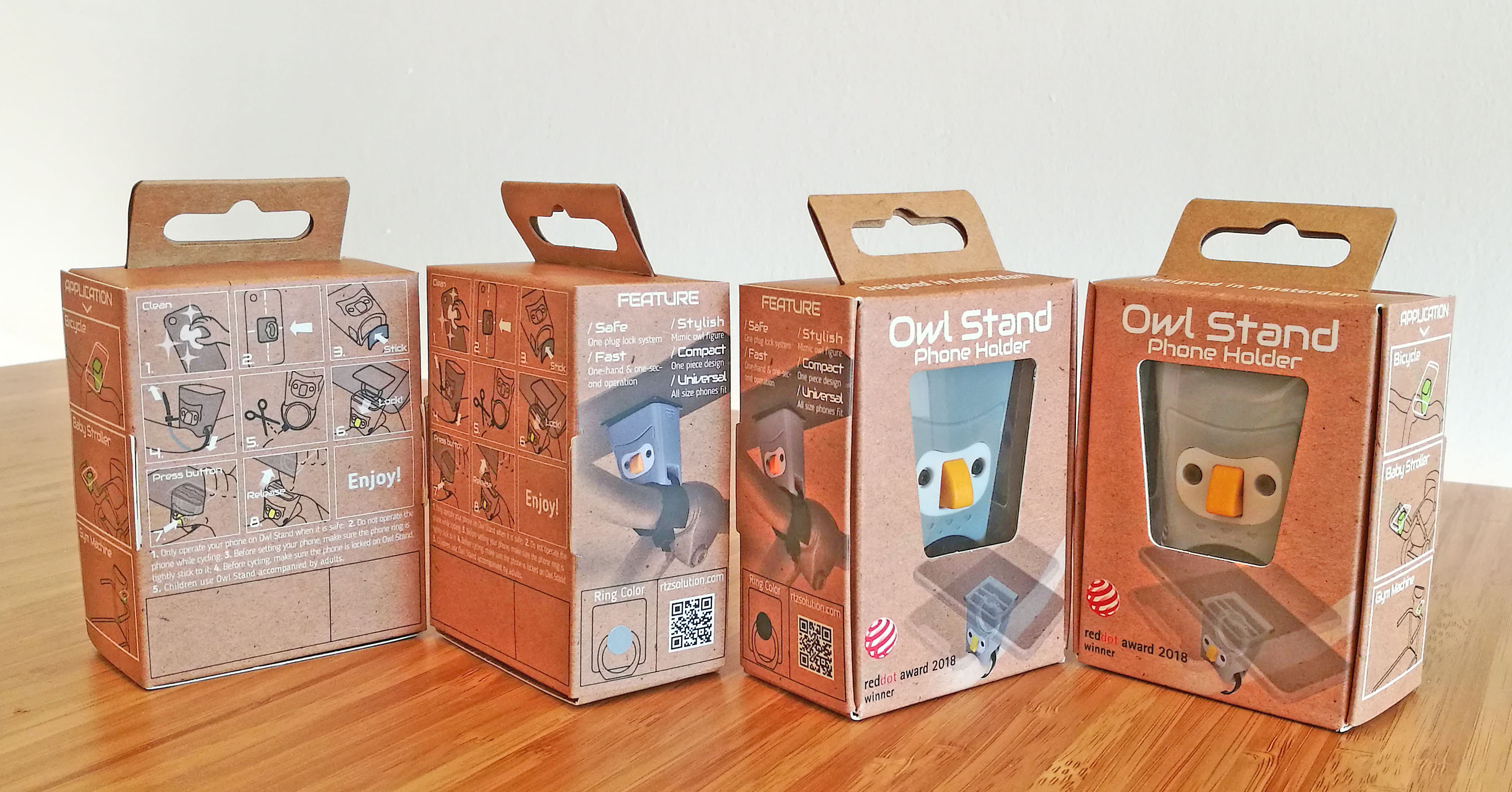 Owlstand，Mobile phone bracket，Digital accessories，2018 red dot award，