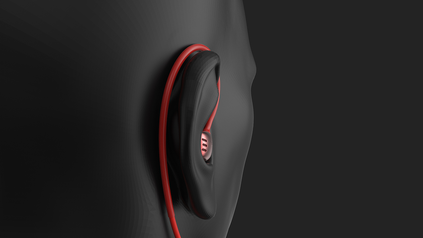 headset，gules，concise，science and technology，an electric appliance，motion，fashion，
