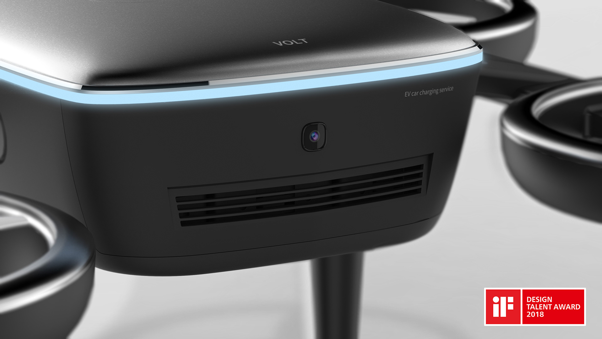 intelligence，black，Charging UAV，Volt，