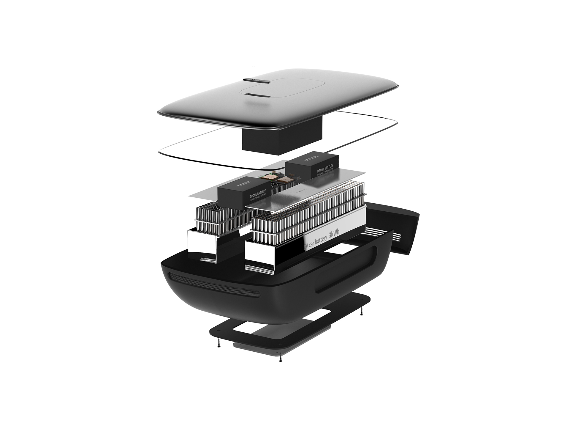 intelligence，black，Charging UAV，Volt，