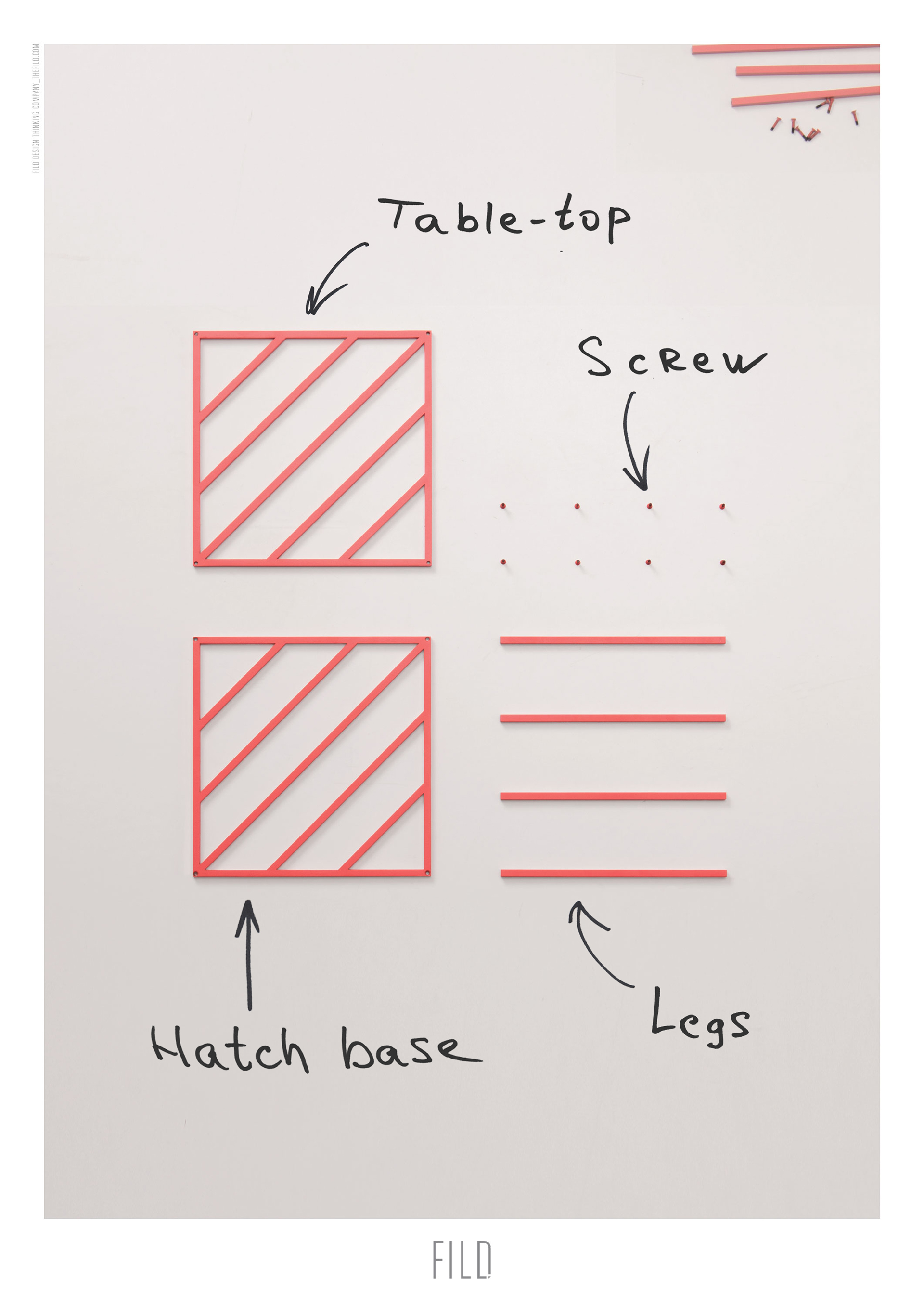 Minimalist，Table，HATCH TABLE，