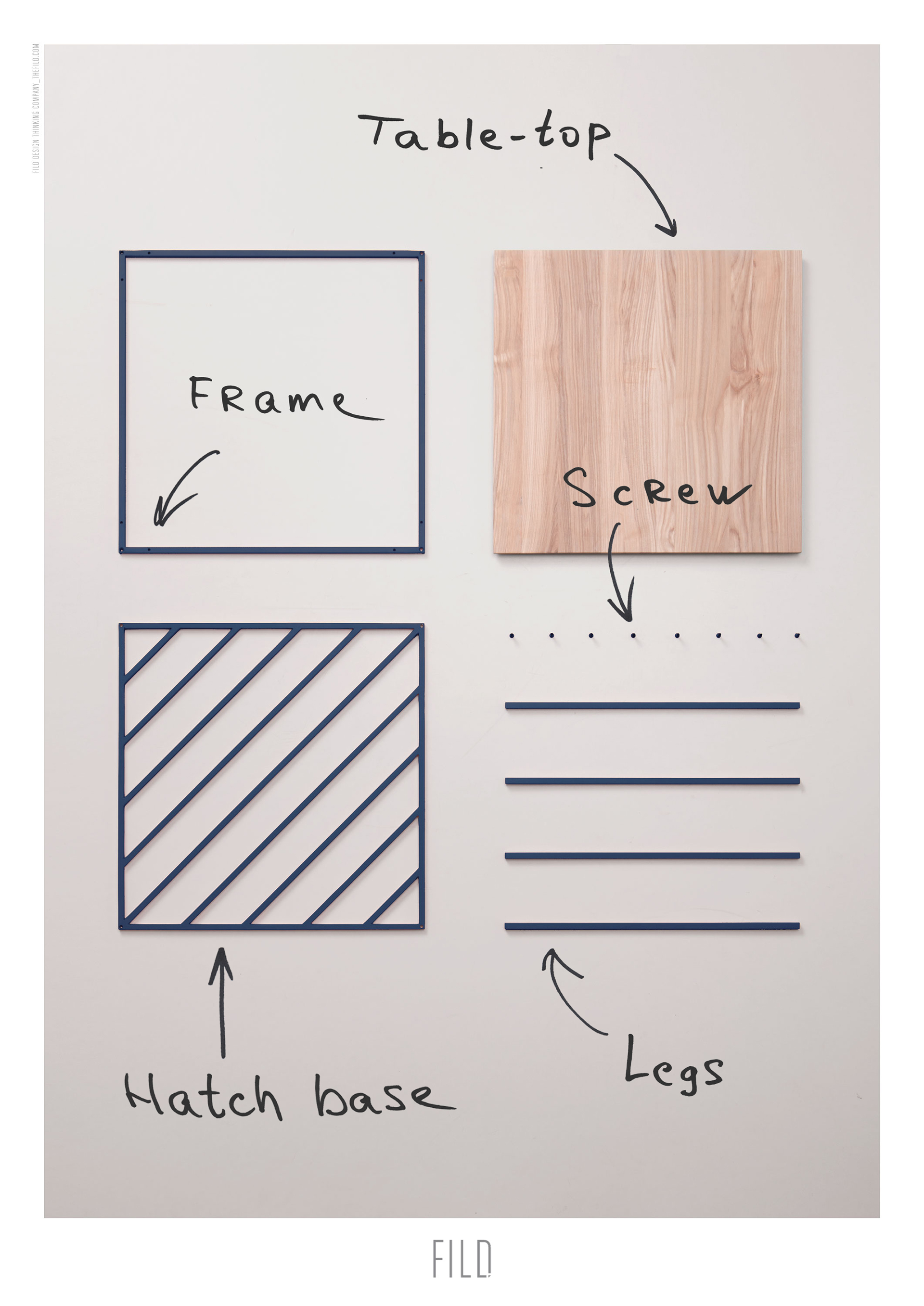 Minimalist，Table，HATCH TABLE，