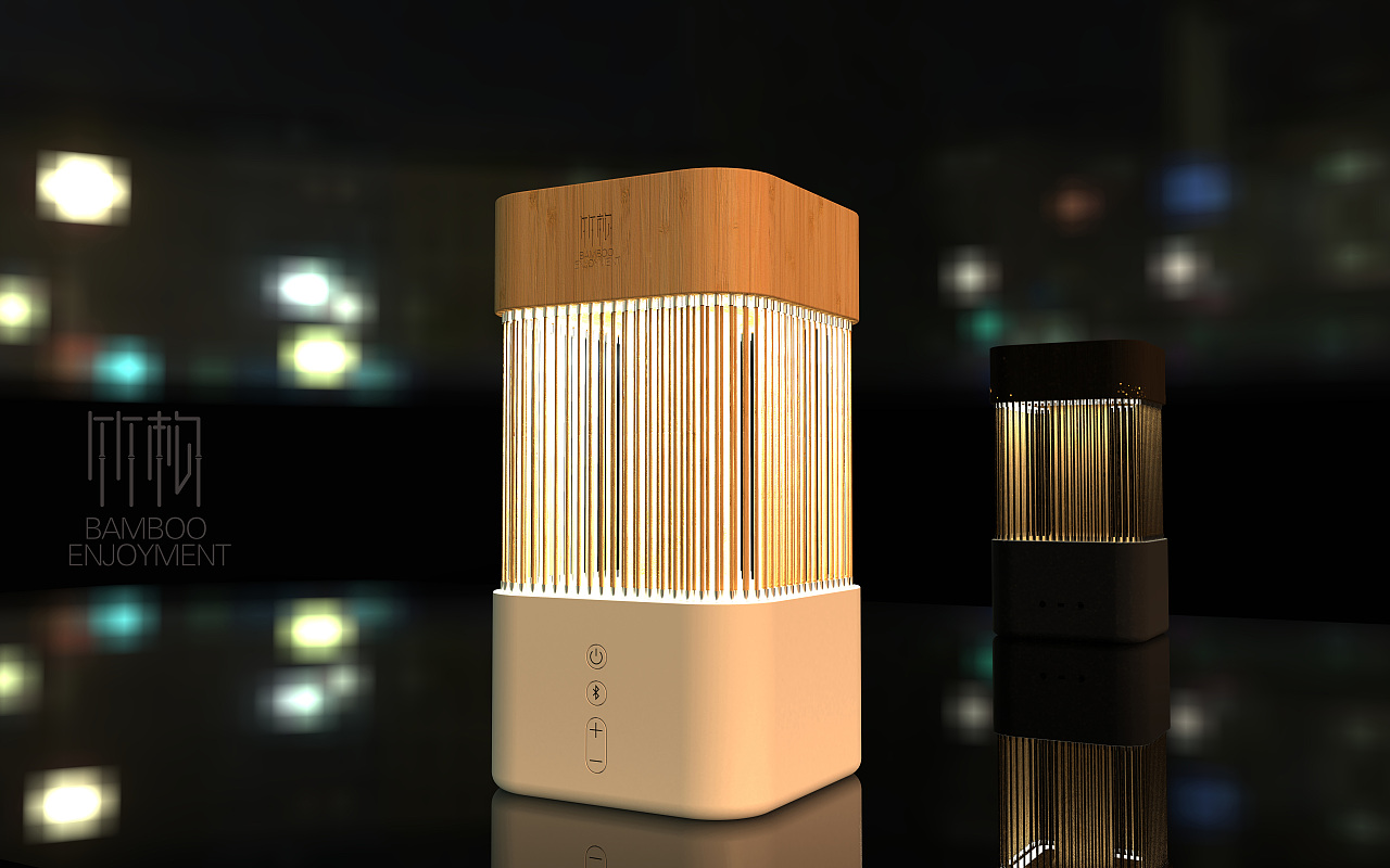 Speaker design，Bamboo，loudspeaker box，Bamboo forest，Atmosphere lamp，originality，original，Cultural creation，music，science and technology，sound，Bluetooth，Bluetooth Speaker ，