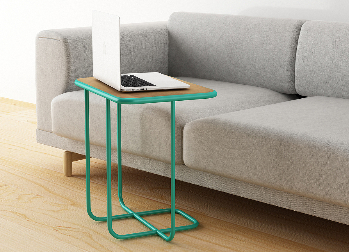 Line tables，Metal，line，Table，Bright，simple，