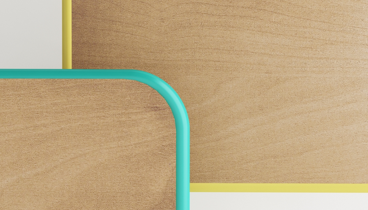 Line tables，Metal，line，Table，Bright，simple，