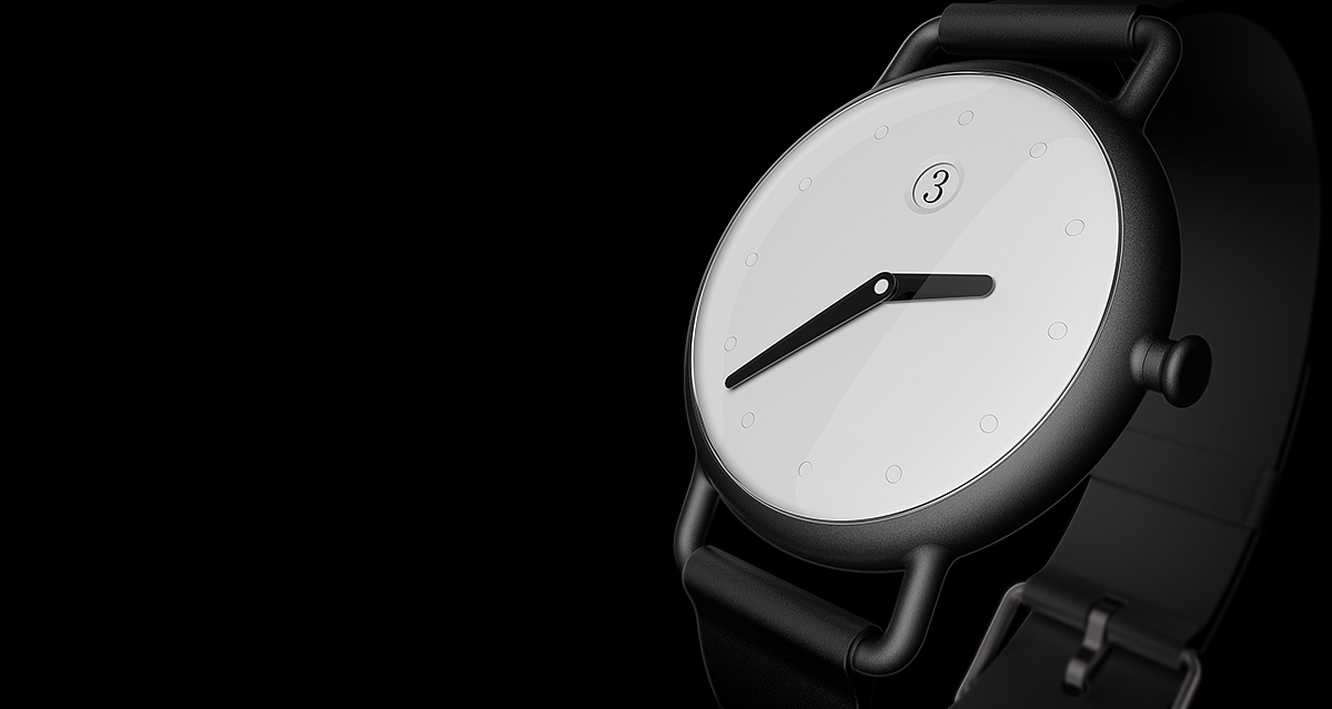 black，white，Wrist watch，dot，