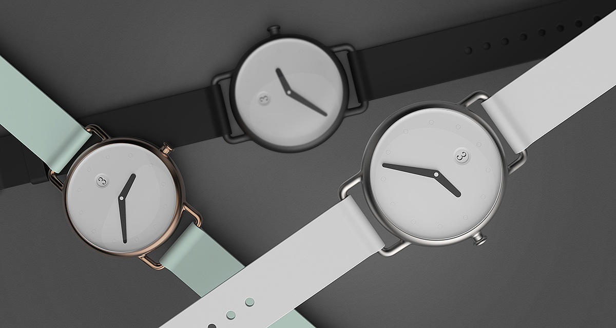 black，white，Wrist watch，dot，