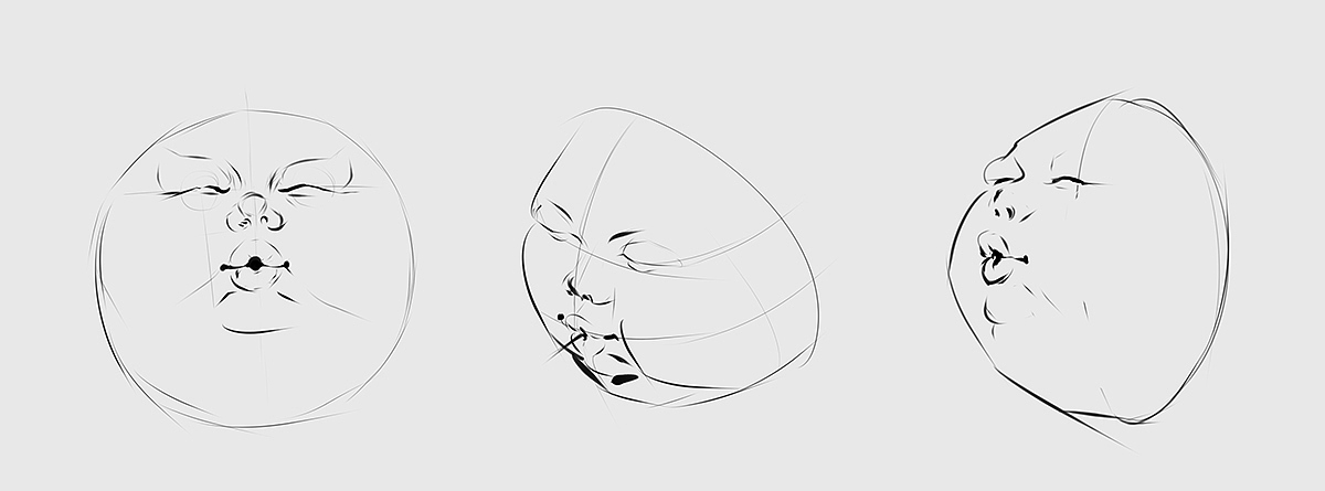 FAT lamp，a chandelier，Desk lamp，sketch，