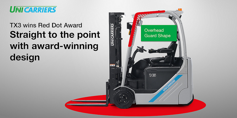 Forklift，TX3，industrial design，2018 red dot award，