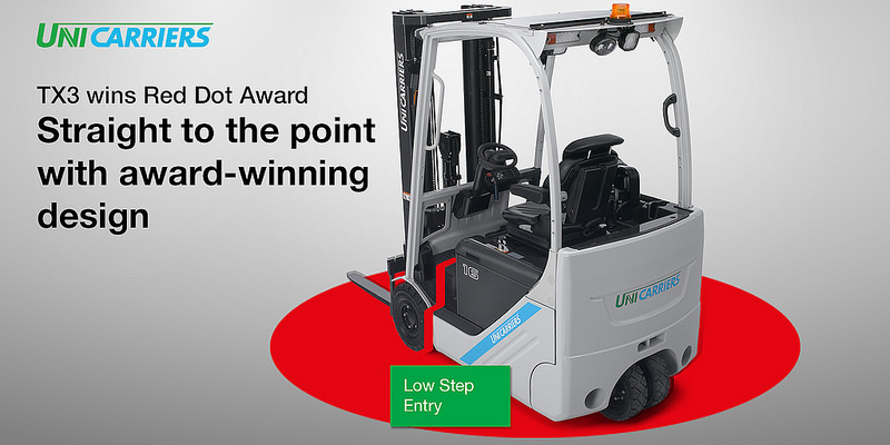 Forklift，TX3，industrial design，2018 red dot award，