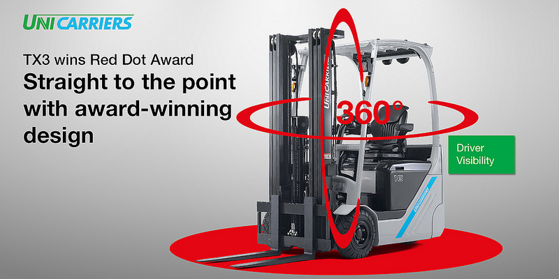 Forklift，TX3，industrial design，2018 red dot award，