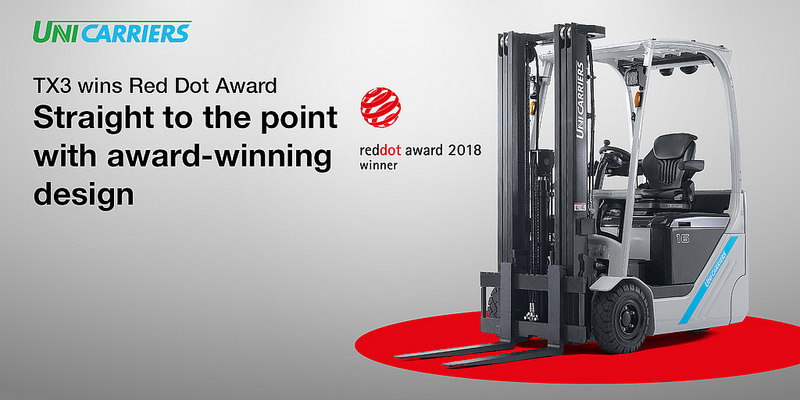 Forklift，TX3，industrial design，2018 red dot award，