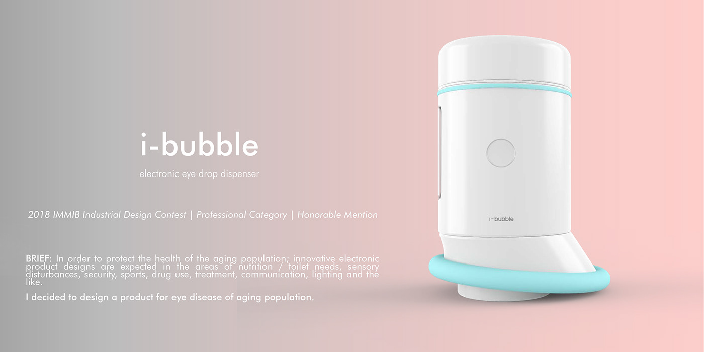 sketch，Eye drops，intelligence，Eye Drop Dispe，Electronic，I-BUBBLE，