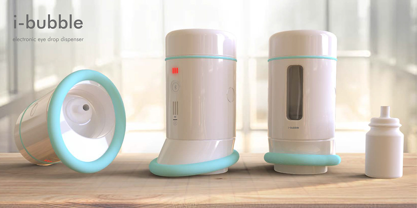 sketch，Eye drops，intelligence，Eye Drop Dispe，Electronic，I-BUBBLE，