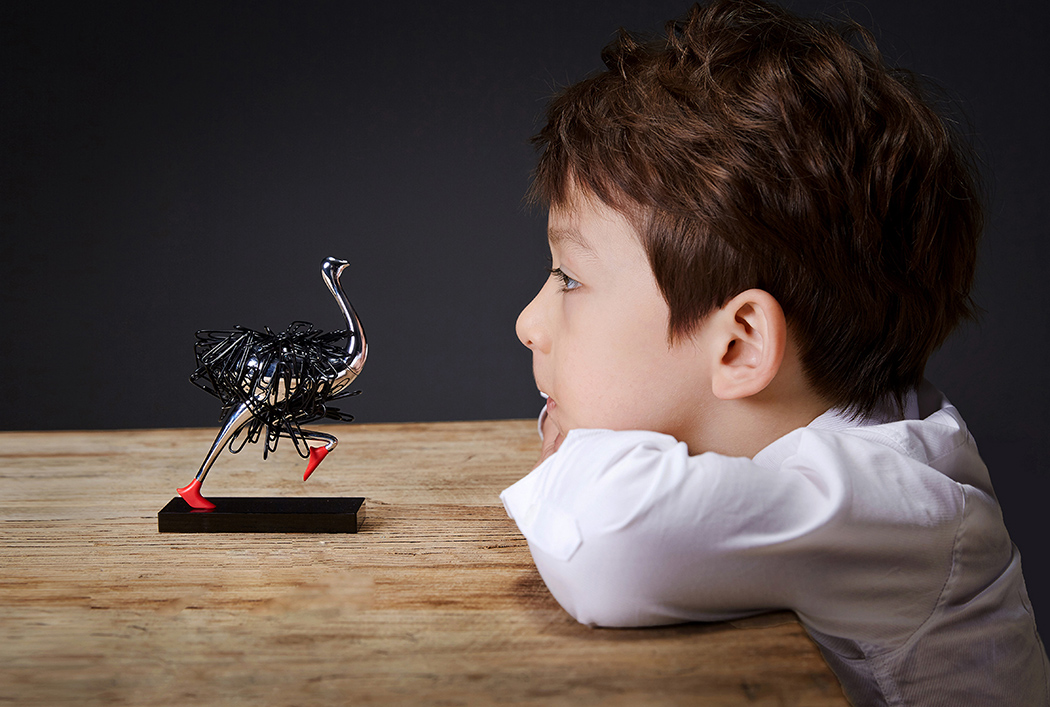 Paper clip clip，Ostrich，decorate，Interesting，